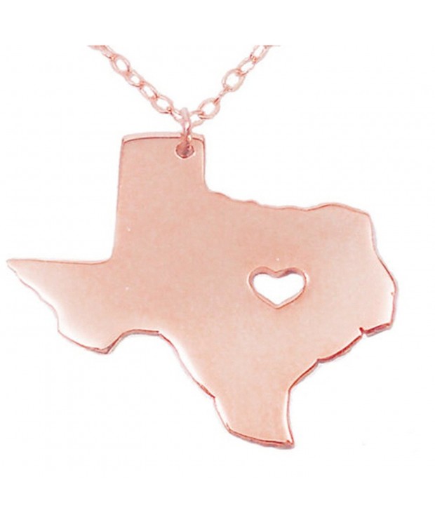 Joyplancraft Texas State Necklace Shaped