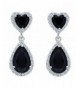 EleQueen Sterling Zirconia Birthstone Teardrop