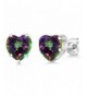 Heart Mystic Sterling Silver Earrings