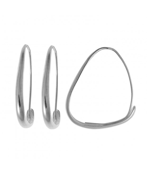 Boma Sterling Silver Triangle Hoops