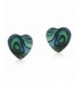Green Abalone Sterling Silver Earrings