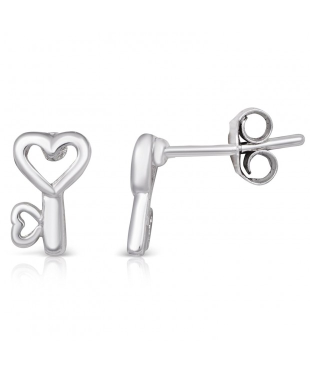 Sterling Silver Rhodium Plated Earrings