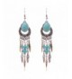 Ginasy Bohemia Earrings Teardrop Turquoise