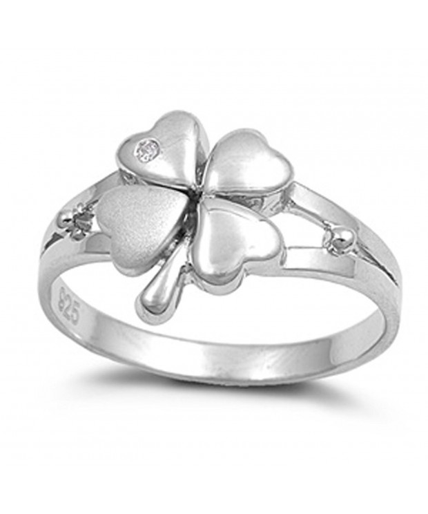 Sterling Silver Womens Clover Beautiful