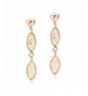 Mytys Plated Crystal Dangle Earrings