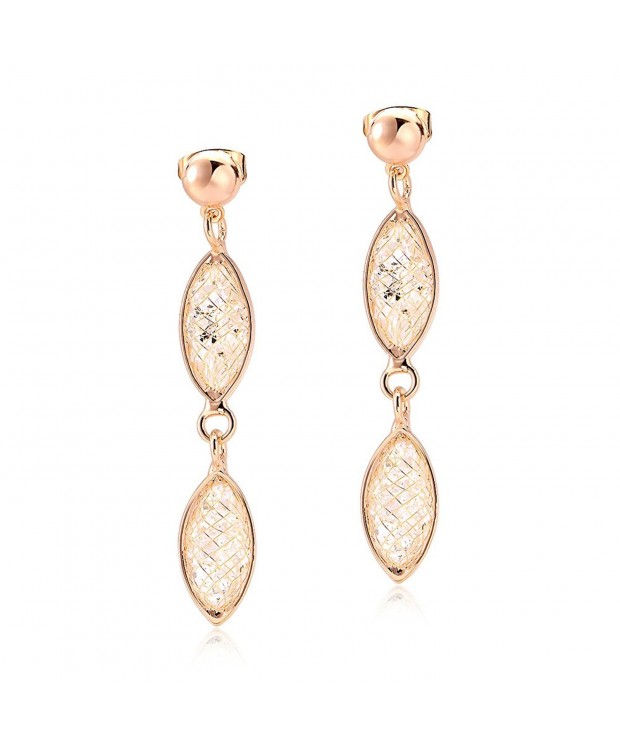 Mytys Plated Crystal Dangle Earrings