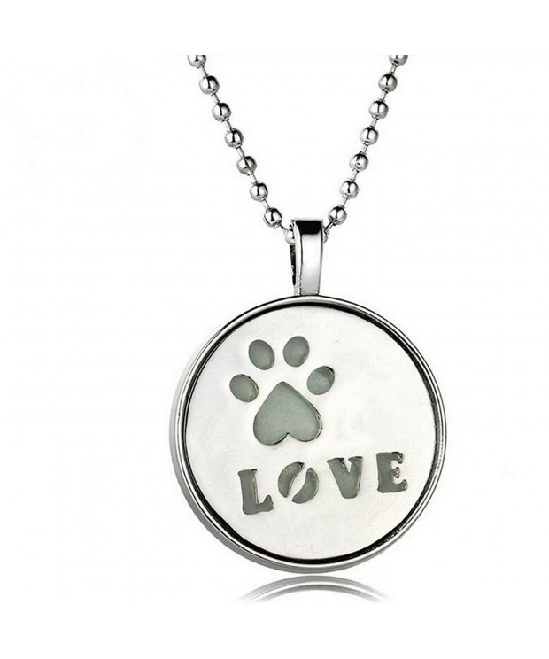 Silver Love Paws Necklace Luvalti