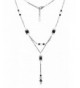 HisJewelsCreations Crystal Rhinestone Layered Necklace