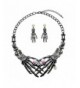 Punk Necklace Earrings Set Hypoallergenic