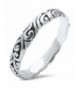 Sterling Silver Plain Tribal Design