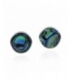 Inlay Abalone Sterling Silver Earrings
