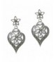 Sterling Natural Marcasite Filigree Earrings