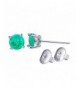 Womens Earring White Green Earrings