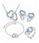 MAFMO Rhinestone Necklace Bracelet Earrings
