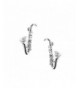 chelseachicNYC Gloss Crystal Saxophone Earrings