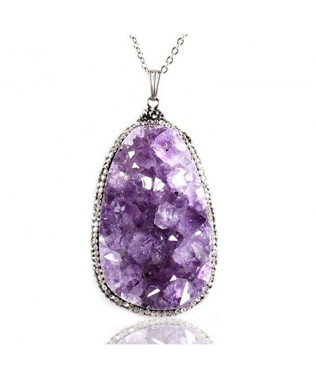 Amandastone 35 45mm Natural Amethyst Crystal