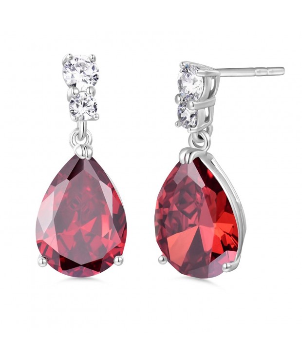 GULICX Silver Zircon Charming Earrings