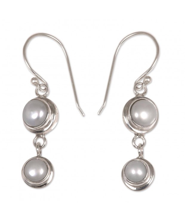 NOVICA Cultured Freshwater Sterling Earrings