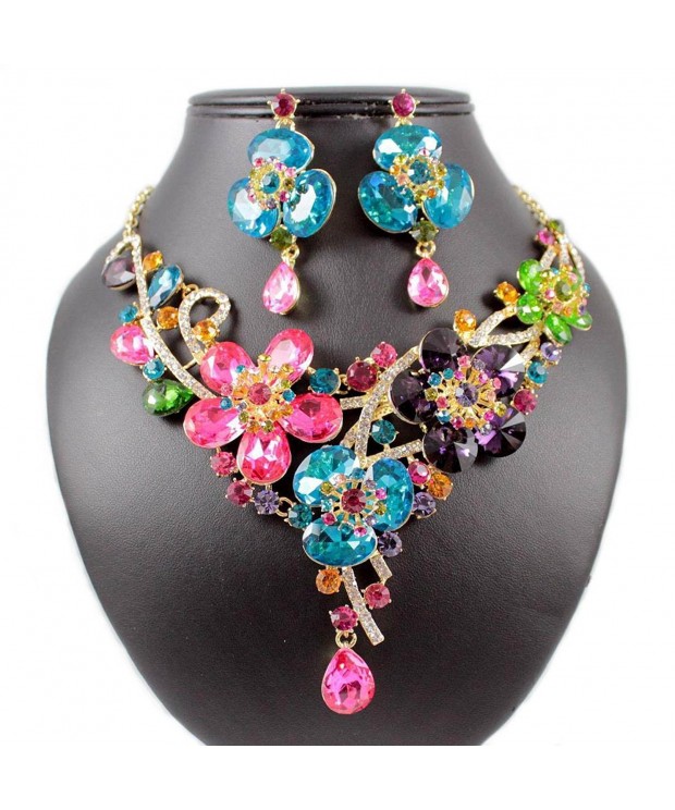 Janefashions MULTI COLOR AUSTRIAN RHINESTONE N1706M