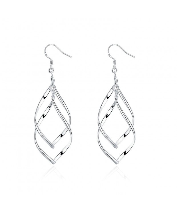 Sterling Silver Double Tassels Earrings