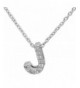 Diamoness Sterling Zirconia Initial Necklace