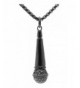 titanium necklace fashion pendant microphone