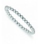 Sterling Silver Polished Stretch Bracelet