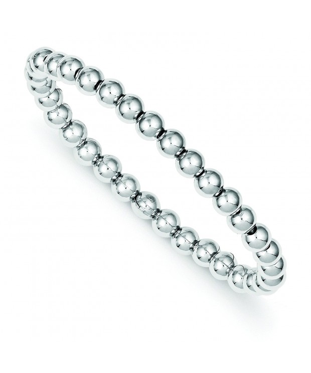 Sterling Silver Polished Stretch Bracelet