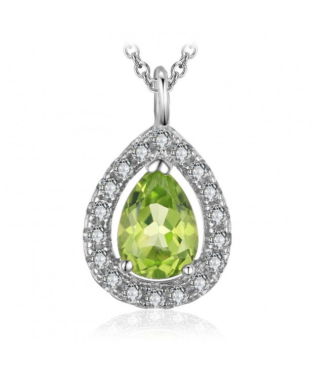 JewelryPalace Natural Sterling Solitaire Necklace