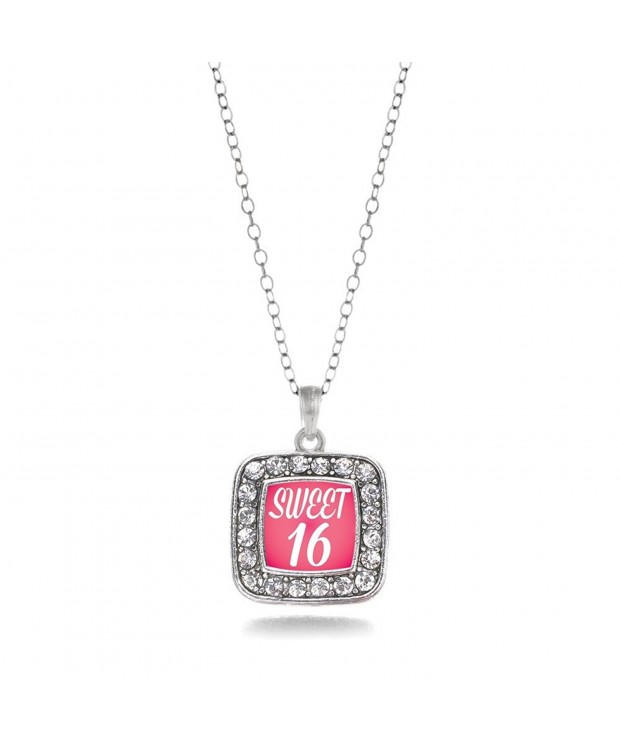 Birthday Classic Silver Crystal Necklace