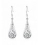 Fashion Sterling Filigree Teardrop Earrings