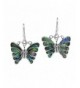 Stunning Butterfly Abalone Sterling Earrings