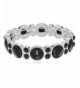 Napier Bright Silver Tone Stretch Bracelet