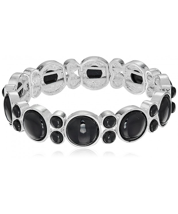 Napier Bright Silver Tone Stretch Bracelet