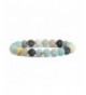 Natural Multicolor Amazonite Gemstone Bracelet