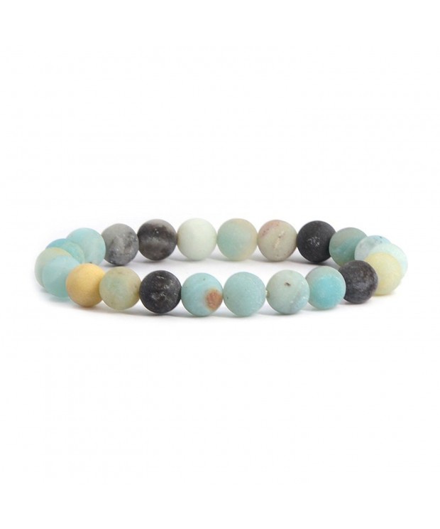 Natural Multicolor Amazonite Gemstone Bracelet