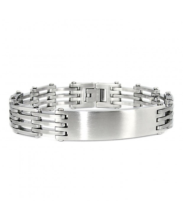 Stainless Steel Open Identification Bracelet