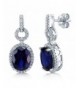 BERRICLE Rhodium Sterling Zirconia Earrings