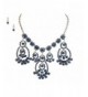 Cyrstal Statement Matching Necklace Earring