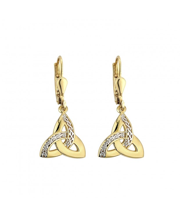 Trinity Knot Earrings Plated Irish