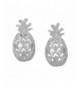 Sterling Silver Pineapple Stud Earrings