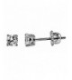 Candi Brilliant Screw Back Earrings Sterling