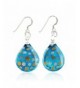 Sterling Silver Murano Glitter Earrings