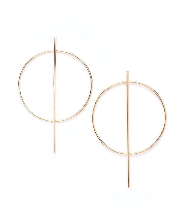 Hoop Earrings Color Modern nickel