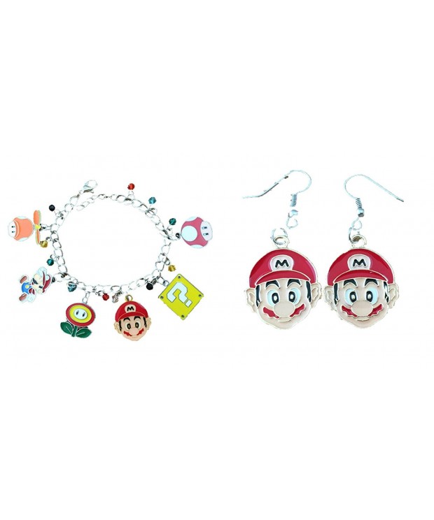 Mario 2 Pack Bracelet Earrings Superheroes