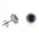 SilverLuxe Sterling Mystic CZ Earring