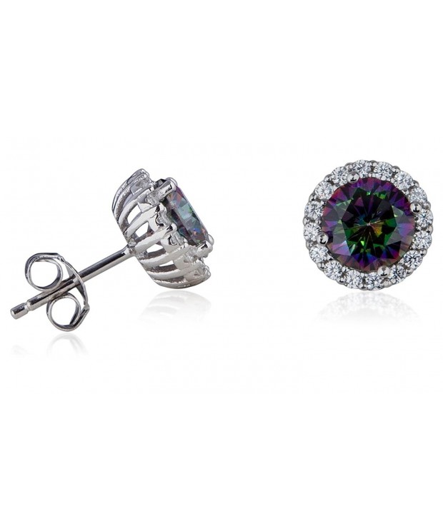 SilverLuxe Sterling Mystic CZ Earring