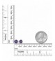 Amethyst Sterling Gemstone Birthstone Earrings