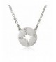 HUAN XUN Stainless Compass Necklace