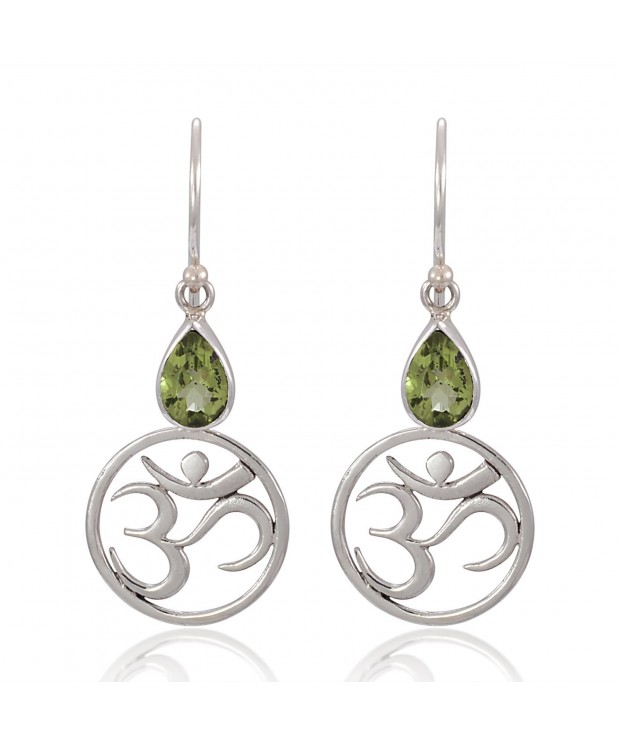 Sterling Silver Symbolic Peridot Earrings